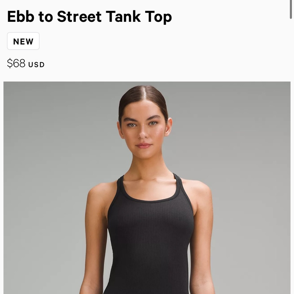 Lulu lemon ebb to street tank